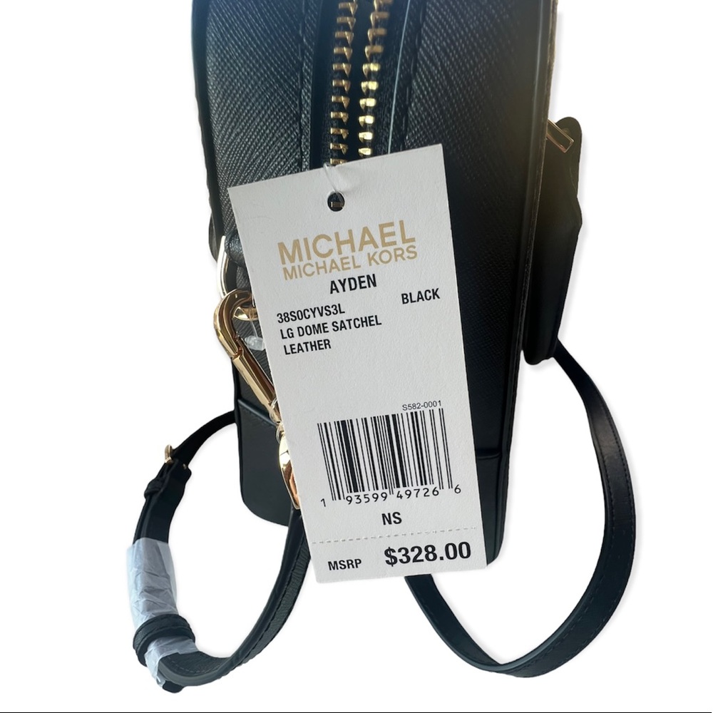 AYDEN MEDIUM SAFFIANO LEATHER SATCHEL - Picture 10 of 10